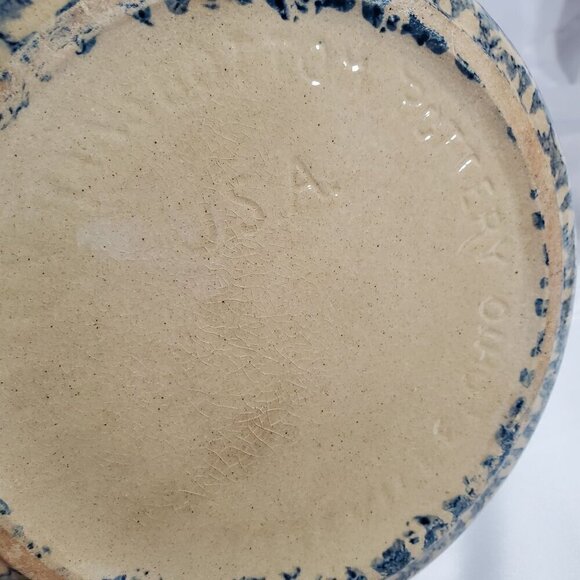 VTG Robinson Ransbottom Pottery USA Spatterware Stoneware Deep Dish Pie Plate - Picture 9 of 11